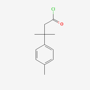 molecular formula C12H15ClO B8438979 3-Methyl-3-(4-methylphenyl)butyric acid chloride 