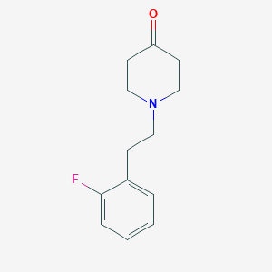 molecular formula C13H16FNO B8439067 1-(2-Fluorophenethyl)piperidin-4-one 