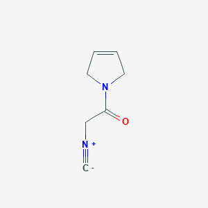 molecular formula C7H8N2O B8439083 2-Isocyano-1-(2H-pyrrol-1(5H)-yl)ethanone 