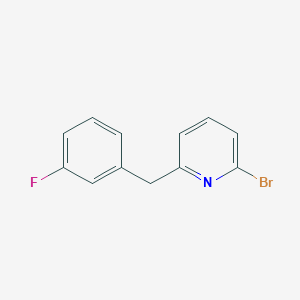 molecular formula C12H9BrFN B8439120 2-Bromo-6-(3-fluoro-benzyl)-pyridine 