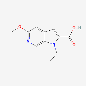 molecular formula C11H12N2O3 B8439138 1-Ethyl-5-methoxy-1h-pyrrolo[2,3-c]pyridine-2-carboxylic acid 
