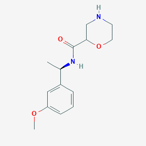 molecular formula C14H20N2O3 B8439142 N-((R)-1-(3-Methoxyphenyl)ethyl)morpholine-2-carboxamide 