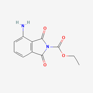 molecular formula C11H10N2O4 B8439199 3-amino-N-ethoxycarbonylphthalimide 