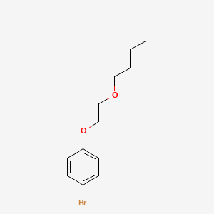 molecular formula C13H19BrO2 B8439200 1-Bromo-4-(2-pentyloxyethoxy)benzene 