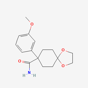 8-(3-Methoxyphenyl)-1,4-dioxaspiro[4.5]decane-8-carboxamide