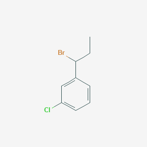 molecular formula C9H10BrCl B8439216 1-(1-Bromopropyl)-3-chlorobenzene 