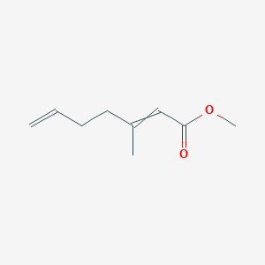 molecular formula C9H14O2 B8439277 Methyl 3-methylhepta-2,6-dienoate 