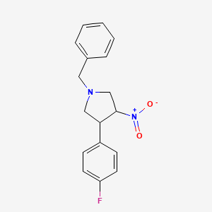 1-Benzyl-3-(4-fluorophenyl)-4-nitropyrrolidine