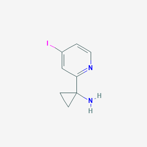 molecular formula C8H9IN2 B8439334 1-(4-Iodo-pyridin-2-yl)-cyclopropylamine 