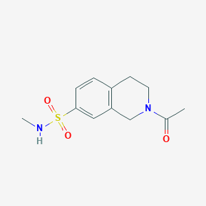 2-Acetyl-7-methylsulfamoyl-1,2,3,4-tetrahydroisoquinoline