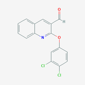 molecular formula C16H9Cl2NO2 B8439376 2-(3,4-Dichlorophenoxy)-3-quinolinecarbaldehyde 