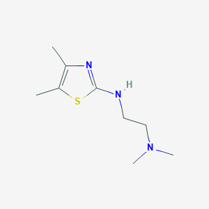 molecular formula C9H17N3S B8439391 N,N-Dimethyl-N'(4,5-dimethyl-2-thiazolyl)-1,2-ethane diamine 