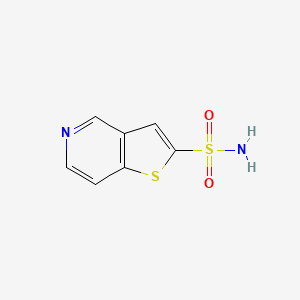 molecular formula C7H6N2O2S2 B8439432 2-Sulfamoylthieno[3,2-c]pyridine 