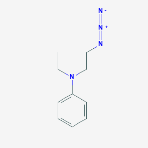 molecular formula C10H14N4 B8439472 N-ethyl-N-beta-azido-ethylaniline 