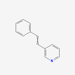 molecular formula C13H11N B8439486 beta-(3-Pyridyl)styrene 