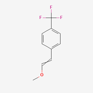 molecular formula C10H9F3O B8439519 1-Trifluoromethyl-4-(2-methoxyvinyl)benzene 