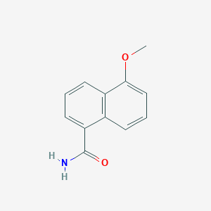 molecular formula C12H11NO2 B8439540 1-Carbamoyl-5-methoxy-naphthalene 