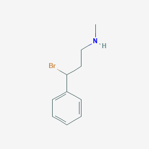 molecular formula C10H14BrN B8439571 (3-Bromo-3-phenyl-propyl)-methyl-amine 