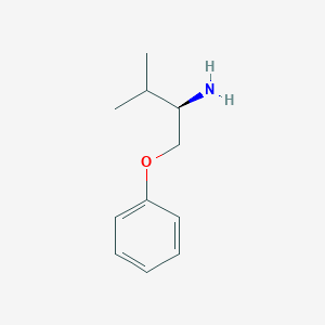 molecular formula C11H17NO B8439682 (R)-3-methyl-1-phenoxy-2-butylamine 