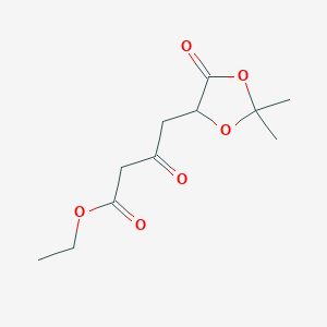 Ethyl 4-(2,2-dimethyl-5-oxo-1,3-dioxolan-4-yl)-3-oxobutanoate