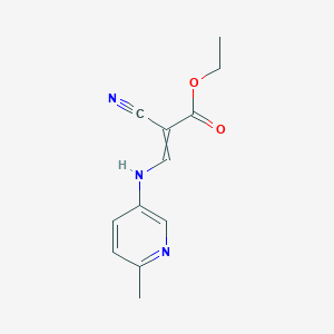 2-Cyano-3-(6-methyl-pyridin-3-ylamino)-acrylic acid ethyl ester