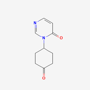 molecular formula C10H12N2O2 B8439765 3-(4-oxo-cyclohexyl)-3H-pyrimidin-4-one 