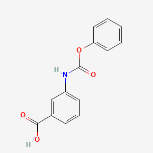 molecular formula C14H11NO4 B8439774 3-(phenoxycarbonylamino)benzoic Acid 