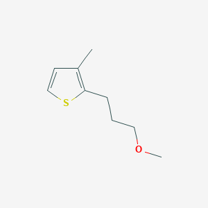 molecular formula C9H14OS B8439813 2-(3-Methoxy-propyl)-3-methyl-thiophene 