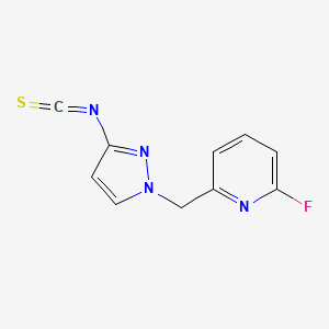2-fluoro-6-[(3-isothiocyanato-1H-pyrazol-1-yl)methyl]pyridine