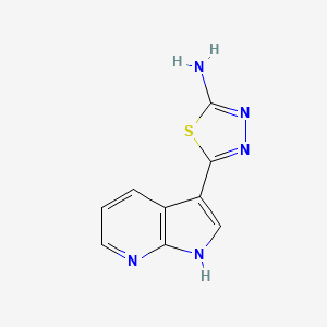 5-(1H-pyrrolo[2,3-b]pyridin-3-yl)-1,3,4-thiadiazol-2-amine