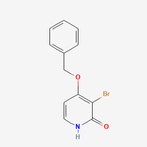 molecular formula C12H10BrNO2 B8439959 4-(benzyloxy)-3-bromopyridin-2(1H)-one 