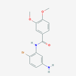 N-(5-amino-2-bromophenyl)-3,4-dimethoxybenzamide