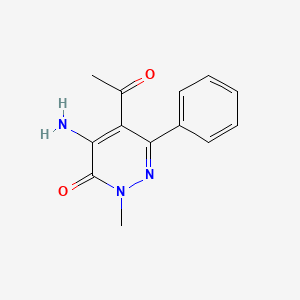 2-Methyl-4-amino-5-acetyl-6-phenylpyridazin-3(2H)-one