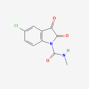 molecular formula C10H7ClN2O3 B8439988 5-Chloro-1-methylcarbamoylisatin 