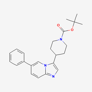 1-(t-Butoxycarbonyl)-4-(6-phenyl-imidazo[1,2-a]pyridin-3-yl)-piperidine