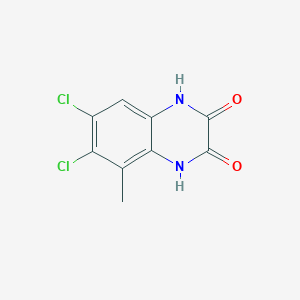 molecular formula C9H6Cl2N2O2 B8440066 1,4-Dihydro-6,7-dichloro-5-methyl-quinoxaline-2,3-dione 