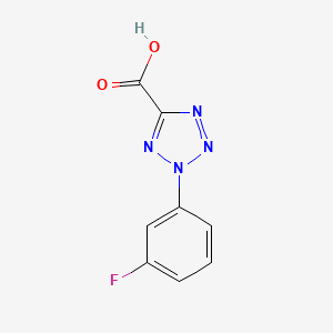 molecular formula C8H5FN4O2 B8440082 2-(3-Fluoro-phenyl)-2H-tetrazole-5-carboxylic acid 
