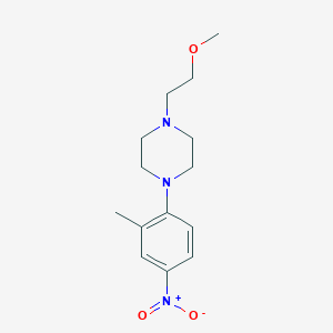 1-(2-Methoxy-ethyl)-4-(2-methyl-4-nitro-phenyl)-piperazine