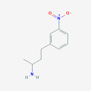molecular formula C10H14N2O2 B8440109 2-Amino-4-(3-nitrophenyl)butane 
