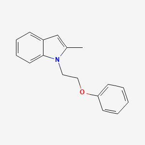 molecular formula C17H17NO B8440119 1-(2-Phenoxyethyl)-2-methylindole 