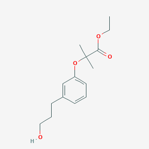 Ethyl 2-[3-(3-hydroxy-propyl)-phenoxy]-2-methyl-propionate