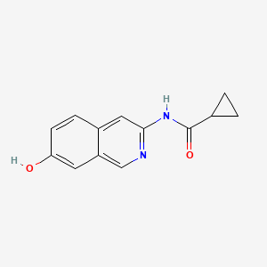 molecular formula C13H12N2O2 B8440178 N-(7-hydroxyisoquinolin-3-yl)cyclopropanecarboxamide 