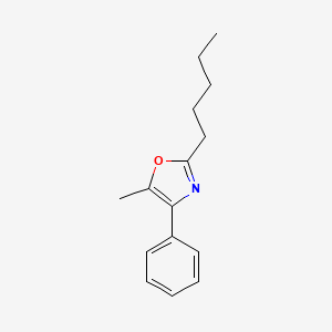 B8440244 5-Methyl-2-pentyl-4-phenyl-1,3-oxazole CAS No. 89150-37-8