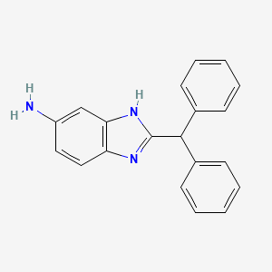 molecular formula C20H17N3 B8440252 2-Benzhydryl-1H-benzoimidazol-5-ylamine 