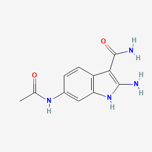 6-Acetylamino-2-aminoindole-3-carboxamide