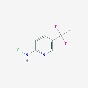 molecular formula C6H4ClF3N2 B8440266 2-Chloroamino-5-trifluoromethylpyridine 