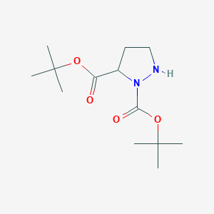 molecular formula C13H24N2O4 B8440274 Di-tert-butyl pyrazolidine-1,5-dicarboxylate 