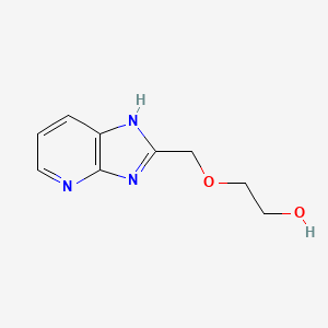 molecular formula C9H11N3O2 B8440293 2-(2-Hydroxyethoxymethyl)-pyrido[2,3-d]imidazole 