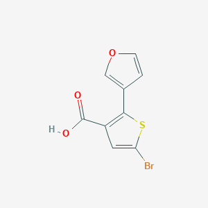 molecular formula C9H5BrO3S B8440298 5-Bromo-2-(3-furanyl)-3-thiophenecarboxylic acid 
