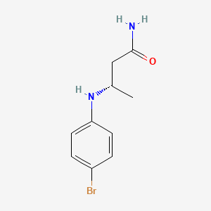 molecular formula C10H13BrN2O B8440309 (3S)-3-[(4-bromophenyl)amino]butanamide 